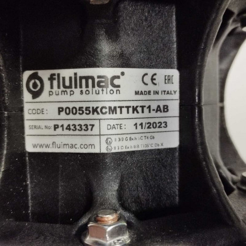 Pneumatic Diaphragm Pump for coagulant PHOENIX P55 PVDF SANTOPRENE+PTFE, 55 l/min