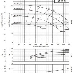 Pumpe zur Druckerhöhung BSM4 125-250/110 (150/17,8), 11 kW, 1450