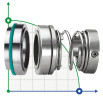 Торцеве ущільнення R-124 55, SIC/SIC, EPDM, 304, T5D