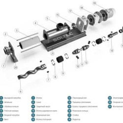 Винтовой насос SOLTEC ОНВ-1-00 для мясного или мясокостного фарша