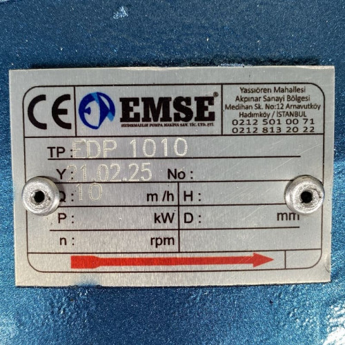 Zahnradpumpe für Öl EMSE EDP 1010, 1 1/2 Zoll 10 m3/h, ohne Motor