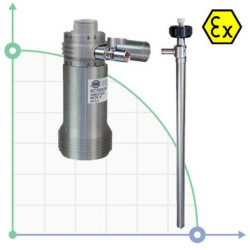 Draft pneumatic pump TR ATEX 300W AISI 316L Hastelloy shaft 1200 mm