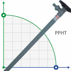 700 mm, PP, partie pompe HP (tuyau) vers la pompe baril