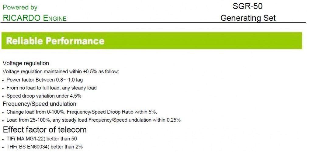 Generador diesel industrial SOYGEN SG50R con ATS y motor Ricardo 50kVA, 40kW, 380V/50HZ tipo cerrado