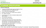 Generador diesel industrial SOYGEN SG50R con ATS y motor Ricardo 50kVA, 40kW, 380V/50HZ tipo cerrado