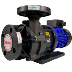 Pompe chimique à accouplement magnétique QHX-E-440SSV-5V38AFGABS-3801, CFRETFE, 0,37 kW, 380 V