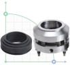 Wellendichtring R-HG204 40, SIC/CAR, VITON, 316