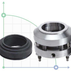 Wellendichtring R-HG204 40, SIC/CAR, VITON, 316