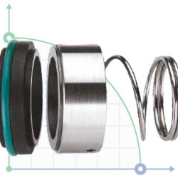 Uszczelnienie pompy R-BT-RN3 12, SIC/SIC, VITON, 304