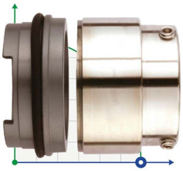 Уплотнение Grundfos Sarlin R-706SP 50, SIC/SIC, VITON, 304