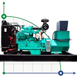 Industrial diesel generator XHYC-120GF with ATS, engine Cummins 125kVA, 120kW, 380V/50HZ open type