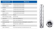 Bomba de pozo profundo 6SP17/18, 11kW, 380V (sustitución ЕЦВ 6-16-140)