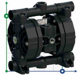 Мембранный насос азотной кислоты PHOENIX P120 PVDF SANTOPRENE+PTFE, 120 л/мин