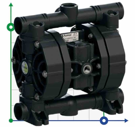 Мембранный насос азотной кислоты PHOENIX P120 PVDF SANTOPRENE+PTFE, 120 л/мин