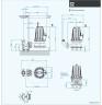 Submersible pump Dreno G2 GT - EX 50/2/173 C.180 with cutting system