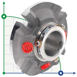 Sello de cartucho R-CURC 2.1/2, SIC/SIC, VITON, 316L