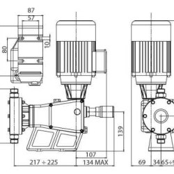 Pompe doseuse à membrane PDM-D 209-6 230/1/50 0,25
