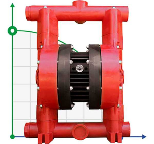 RUBY 040P-P-TPT-F насос пневматический мембранный