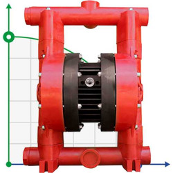 RUBY 040P-P-TPT-F насос пневматический мембранный