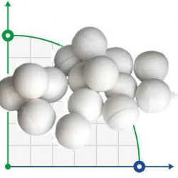 Inert ceramic balls AI2О3 70-90, 1 inch