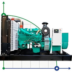 Industrial diesel generator XHYC-300GF with ATS, engine Cummins 400kVA, 300kW, 380V/50HZ open type