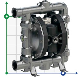 Мембранный насос азотной кислоты PHOENIX P120 AISI316 HYTREL+PTFE, 120 л/мин