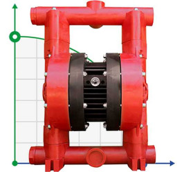 RUBY 040P-P-EPT-E насос пневматический мембранный