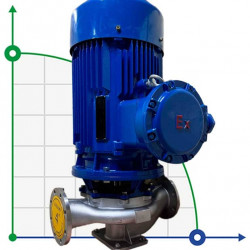 Bomba de acero inoxidable para vinazas IHG TKHGB 100/235-30/2, 30 kW, AISI 304, 2900, a prueba de explosiones Ex