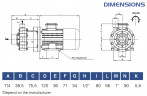 Насос для химии с магнитной муфтой FLUIMAC COMPASS CM 4 PVDF, 0,12 кВт, 220В