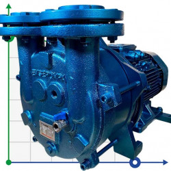 Bomba de vacío de anillo de agua ESV 220/90, 195 m3/h, 5,5 kW, 1450 rpm