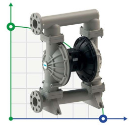 Pneumatyczna pompa membranowa SEKO Duotek AF1000 PP