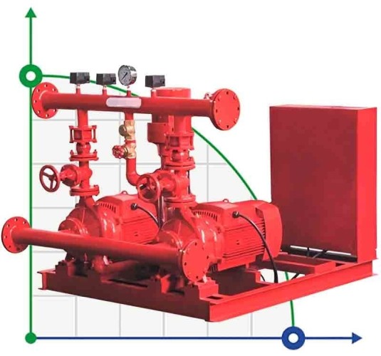 Electric fire extinguishing pumping station BEEJ 2000/8-220-25 (126 l/s, 80m, 160kW)