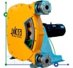 Industrial hose pump JXHIN-65-CI+ABS Plastic-NBR-P, 18 m3/h, 5,5 kW, 16 bar, 380V