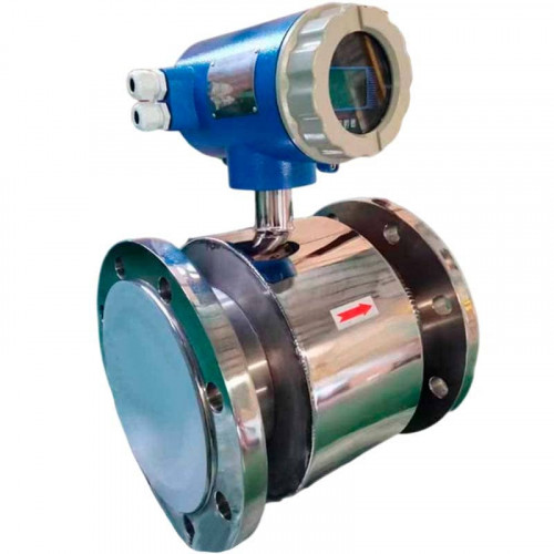 DN125 Magnetisch-induktiver Durchflussmesser LDG PN16 (Wasser) 0...150 m3/h, 4-20mA+RS485, AISI 316 Edelstahl, PTFE ausgekleidet