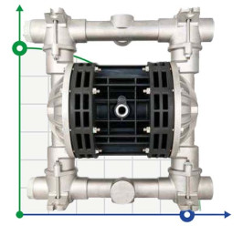 Пневматичний мембранний насос BOXER 251 Alu IB251-AL-HTALT--