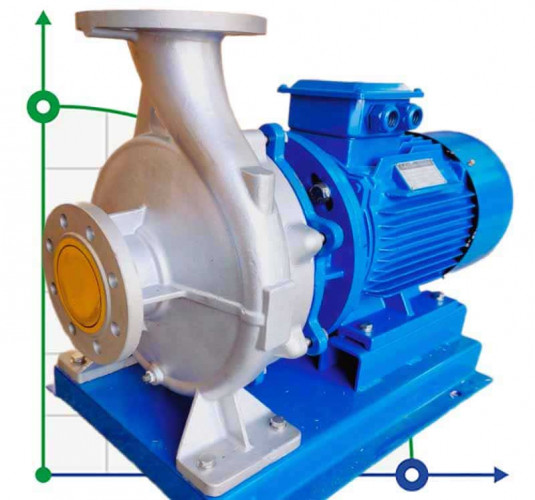 TKHW 150/150-22/2 (187/28), 22 kW, AISI 304, 2900 horizontal stainless steel pump