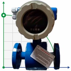 DN125 Electromagnetic flowmeter LDG PN16 (water) 0...150 m3/h, 4-20mA+RS485, carbon steel, PTFE lined