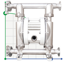 RUBY FDA 015S-W-TST-T насос пневматический мембранный