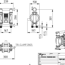RUBY FDA 015S-W-TST-T насос пневматический мембранный