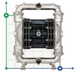 Пневматический мембранный насос BOXER 252 AISI 316 IB252A-HTAAT--