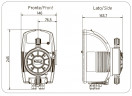 Dosierpumpe für Schwimmbäder PDE HC999-3A 17-05/25-01 230V PP-GL-DT