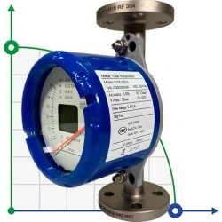 DN15 stainless steel flow meter rotameter KLZZ PN6 (liquid alcohol mixture C2H5OH 96%), 5-50 l/h, 4-20mA, Ex