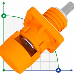 CN06-LSP120A-01-LD, 120A, 1000V DC болтовый коннектор винтовой тип, оранжевый