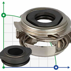 Sello de la bomba Grundfos CM, CME and Boosters R-706D 12, SIC/SIC, VITON, 304