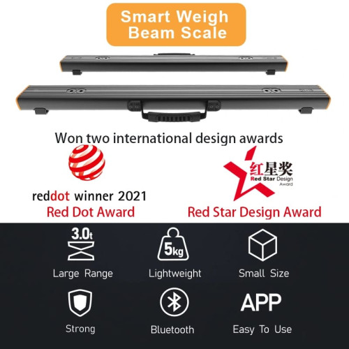 Портативные паллетные тензометрические весы с Bluetooth AD1 до 1500 кг (1 модуль)