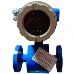 DN80 Magnetisch-induktiver Durchflussmesser LDG PN16 (Alkoholgemisch 8-10%) 0...50 m3/h, 4-20mA+RS485 aus Kohlenstoffstahl, ausgekleidet mit PTFE