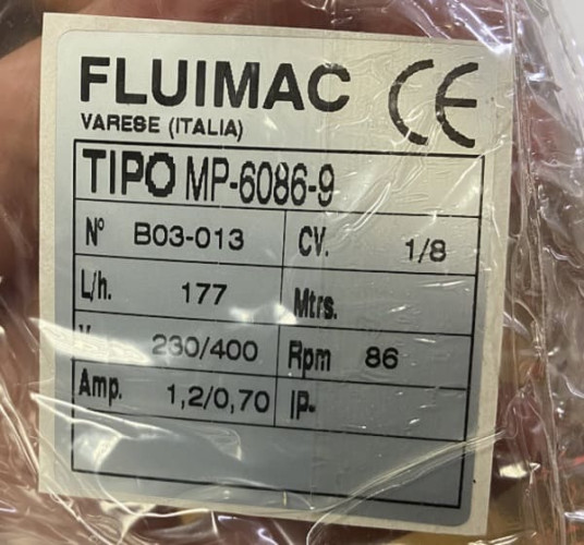 MP-6086.9, 108 l/h, 0,09 kW перистальтический насос