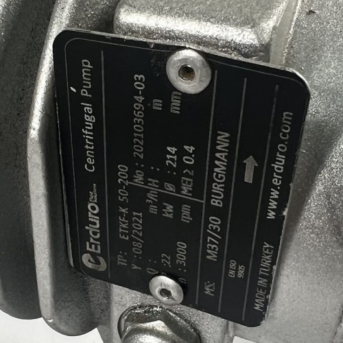 Bomba de aceite sobrecalentado BTKF-K 50-200, imp 214mm, 3000 sin motor