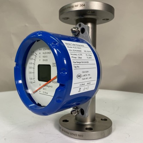 DN25 Débitmètre rotamètre acier inoxydable KLZZ PN6 (mélange d'alcool liquide C2H5OH 30%), 0.6...6.3 m3/h, 4-20mA, Ex
