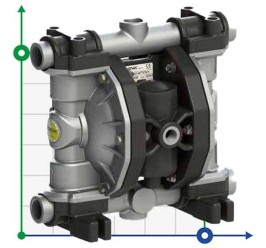 Мембранный насос для краски PHOENIX P120 ALU HYTREL+PTFE, 120 л/мин